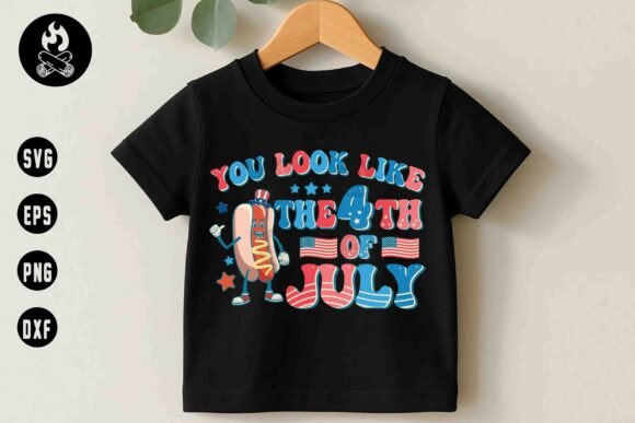 4th of July Hot Dog SVG, Red White Blue