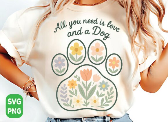 All You Need is Love and a Dog Svg