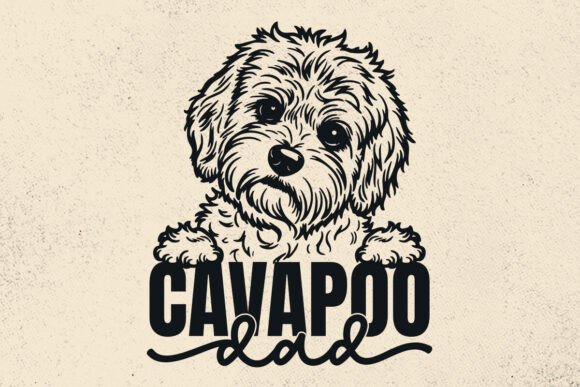Cavapoo Dad Svg, Dog SVG