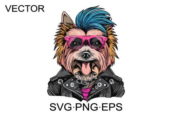 Dog Punk-style Dog SVG Vector: Embroidery Designer's Review