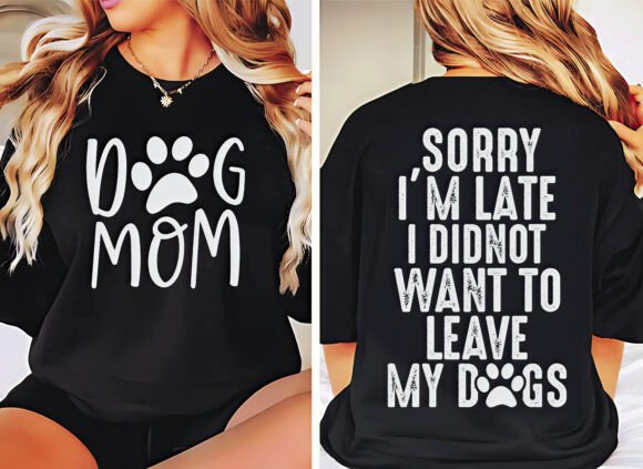 Dog Svg, Dog Mom Svg, Dog Mom Front Back
