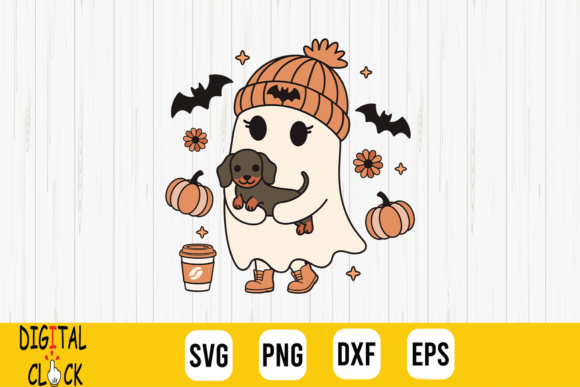 Halloween Dachshund Ghost Halloweenie