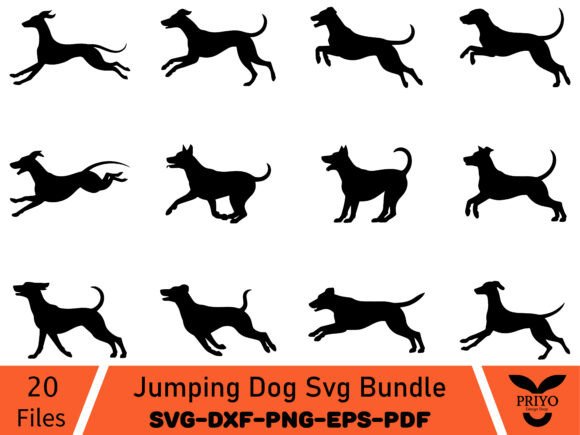Jumping Dog Svg Bundle