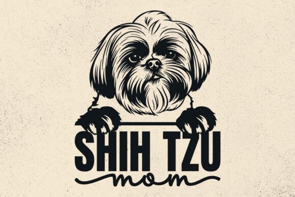 Shih Tzu Mom Svg, Dog SVG